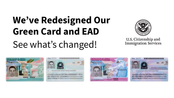  USCIS releases new design for green cards