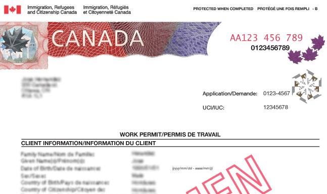 Canada work permit