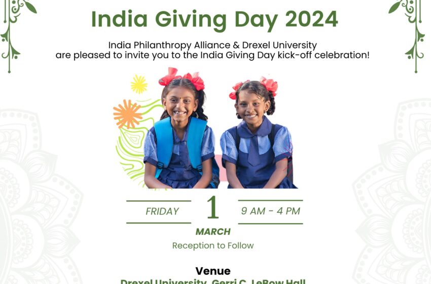  Second India Giving Day to be held on March 1 