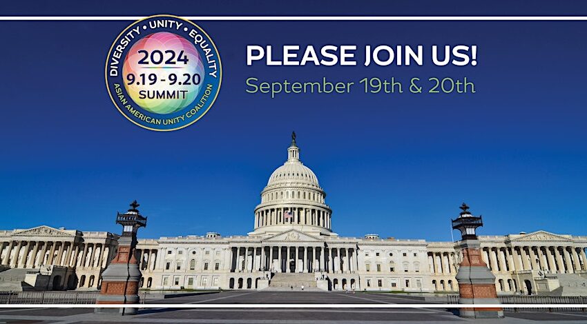  Asian American Unity Summit in Washington, DC, on Sep 19-20