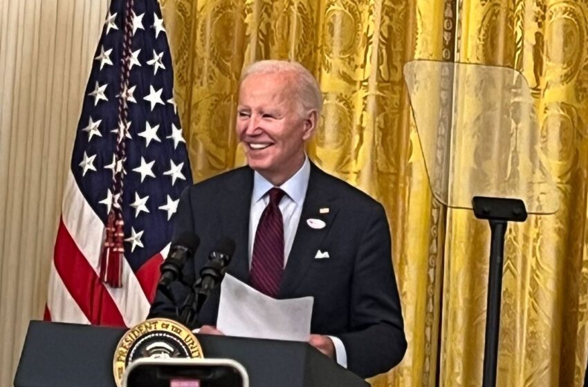 President Biden addresses over 600 guests at the White House Diwali celebration he hosted on October 28, honoring the Indian American community and the spirit of Diwali. Photo courtesy of Kapil Sharma