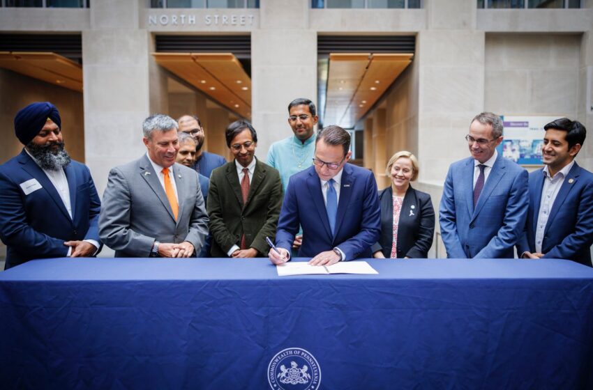 Pennsylvania Gov. Josh Shapiro signing into law a bill officially recognizing Diwali as a state holiday in the state.