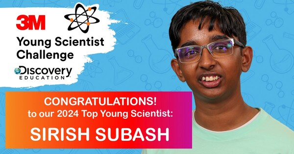  Sirish Subash named America’s Top Young Scientist 