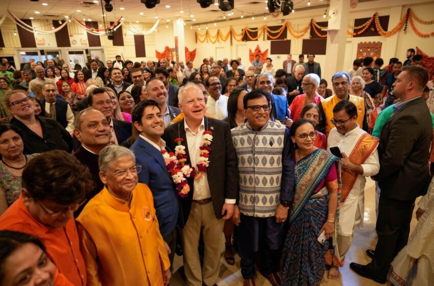  Kamala Harris’ running mate celebrates Diwali with South Asian Americans 