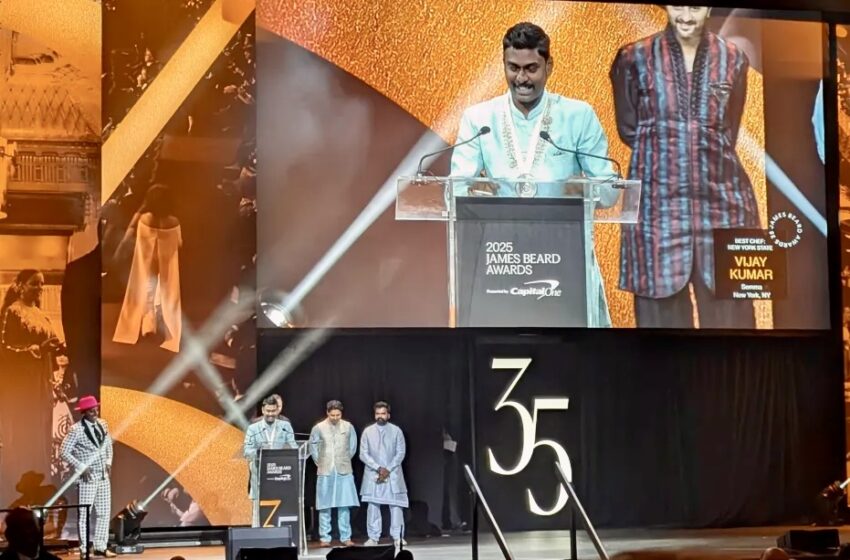  Vijay Kumar wins James Beard Award as New York’s best chef