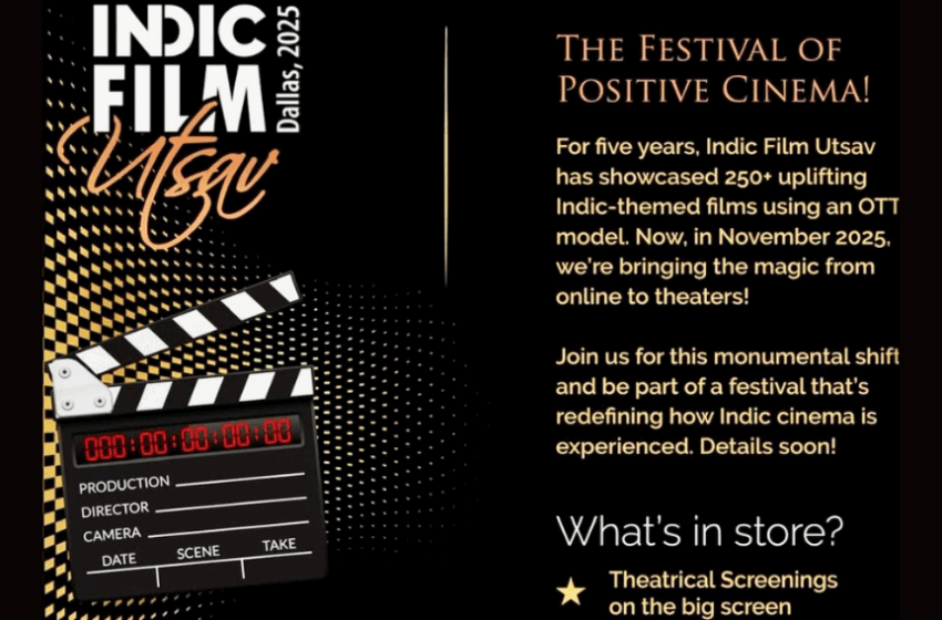 6th Indic Film Utsav returns to Dallas in November